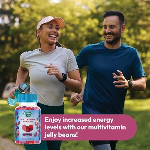 Gomitas de Multivitaminas Human Beanz con Zinc para Hombres y Mujeres, Suplemento Dietético Vegetariano, 120 Jelly Beans Sabor Frutos Rojos, Kosher - imagen 5