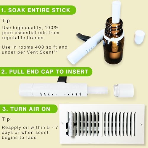 Ambientador Vent Scent para Todo el Hogar | Aroma Personalizado a Tu Elección | Difusor Pasivo de Aceites Esenciales | Colocación Más Fácil que - imagen 3