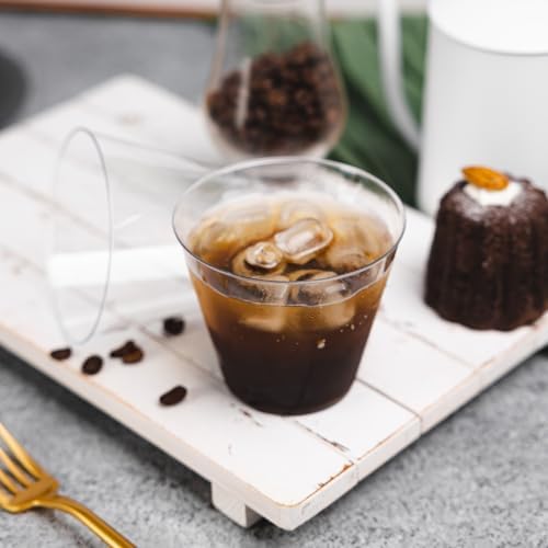 N9R 100 Piezas de Vasos Plásticos Transparentes de 9 oz para Bebidas Frías, Vasos Desechables Resistentes para Fiestas, Bodas y Eventos - imagen 4
