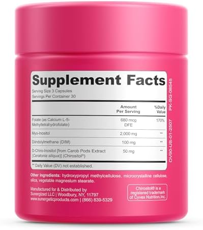 Suplemento Premium para la Salud Ovariana – Equilibrio Hormonal, Ovulación y Regularidad del Ciclo - Myo-Inositol y D-Chiro Inositol para Mujeres – - imagen 8