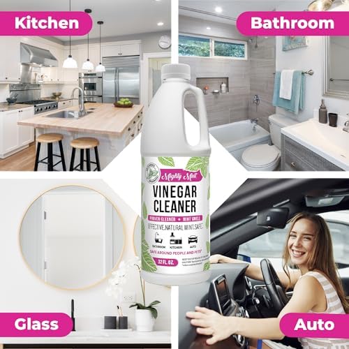 Limpiador de Vinagre Mighty Mint, Multiusos para Superficies del Hogar, Aroma Natural a Menta, 32 oz - imagen 2