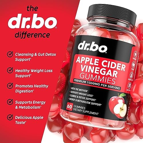 Gomitas de Vinagre de Sidra de Manzana ACV - Soporte Natural para Pérdida de Peso, Desintoxicación y Salud Digestiva - 1000MG con La Madre - imagen 4
