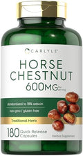Extracto de Castaño de Indias Carlyle | 600mg | 180 Cápsulas | Suplemento Herbal | Sin OGM, Libre de Gluten - imagen 1