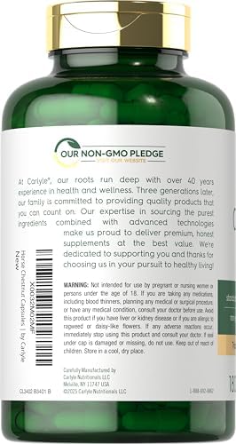 Extracto de Castaño de Indias Carlyle | 600mg | 180 Cápsulas | Suplemento Herbal | Sin OGM, Libre de Gluten - imagen 3