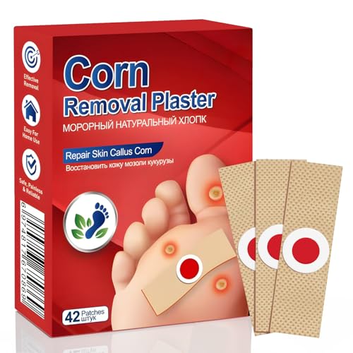 Removedor de Callos y Durezas para Dedos y Pies - Fórmula Extra Fuerte 40% Ácido Salicílico con Almohadillas (Paquete de 42) - imagen 1