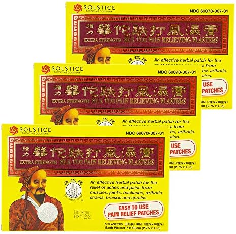 Parches Medicados Hua Tuo de Fuerza Extra (5 Parches por Caja) (3 Cajas) - Solstice - imagen 1