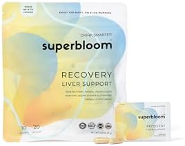 superbloom Recuperación Soporte Hepático | Detox Hepático con DHM, Cúrcuma, Cardo Mariano | 10 Sobres, 20 Cápsulas | Disfruta la Noche, Domina la - imagen 1
