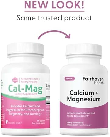 Suplemento de Calcio y Magnesio Fairhaven Health Peapod con Vitamina D3 para Embarazo y Salud Femenina | Libre de Gluten y Lácteos | Suministro para - imagen 8