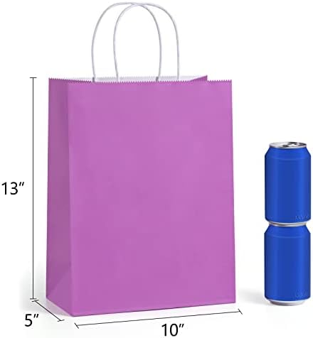 Bolsa de Papel Kraft BagDream 24 Piezas 10x5x13 con Asas en Colores Arcoíris para Fiestas, Bodas, Baby Shower, Cumpleaños y Regalos - imagen 2