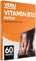 Parche de Energía B12 Veru Wellness, Parche Natural B12 con Garcinia - Parche Autoadhesivo de Liberación Prolongada, 60 Parches (60 Días) - imagen 1