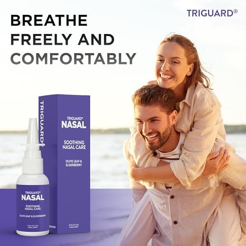 Spray Nasal TriGuard Plus con Plata Coloidal, Extracto de Hoja de Olivo y Extracto de Saúco | Tratamiento para Senos Nasales, 60ml, Hecho en EE. UU. - imagen 7