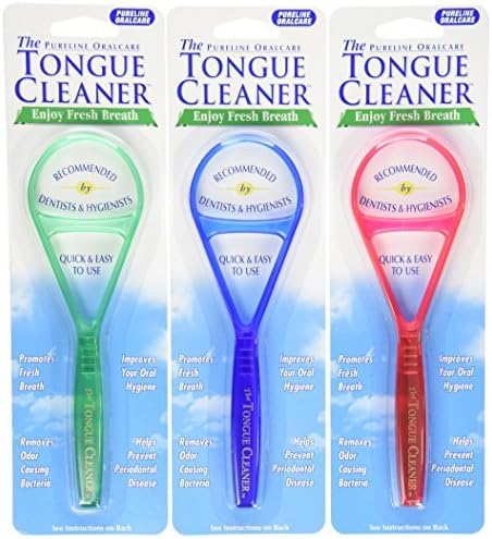 Limpiador de Lengua Pureline 3 Piezas - Set de 3 Colores Variados para Cuidado Oral - imagen 1