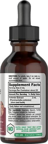 Extracto Líquido de Corteza de Yohimbe Horbäach | 2 Fl Oz | Suplemento para Hombres y Mujeres | Tintura sin Alcohol | Vegetariano, No Transgénico y - imagen 2
