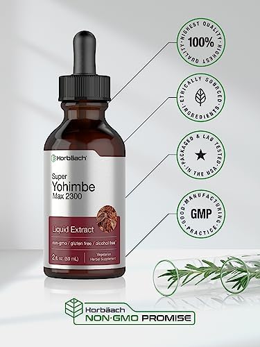 Extracto Líquido de Corteza de Yohimbe Horbäach | 2 Fl Oz | Suplemento para Hombres y Mujeres | Tintura sin Alcohol | Vegetariano, No Transgénico y - imagen 5