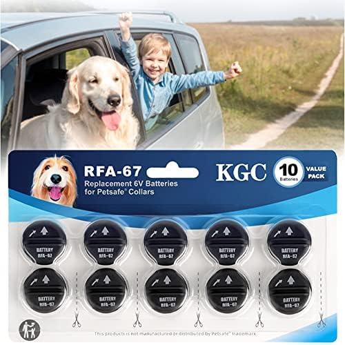 Baterías de Repuesto KGC RFA-67 de 6 Voltios para Collares de Perro, Compatible con PetSafe RFA 67 (Paquete de 10) - imagen 1