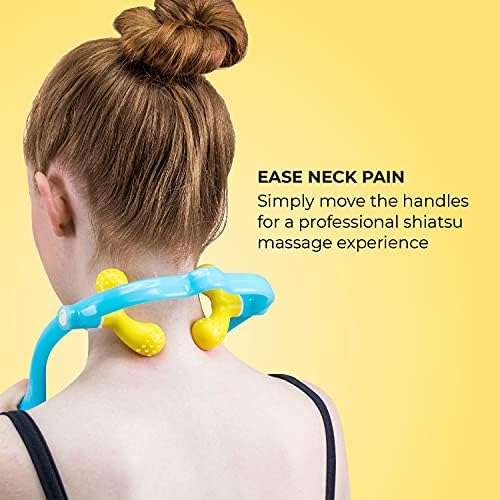 Masajeador de Cuello Shiatsu Lindo - Perillas Ajustables para Masaje Suave de Cuatro Puntos o Masaje Profundo de Dos Puntos - imagen 2