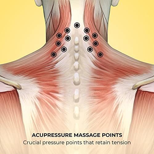 Masajeador de Cuello Shiatsu Lindo - Perillas Ajustables para Masaje Suave de Cuatro Puntos o Masaje Profundo de Dos Puntos - imagen 5
