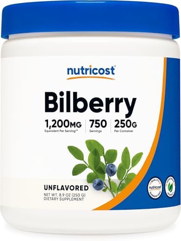 Nutricost Polvo de Arándano 250 Gramos - Libre de Gluten y No OGM - imagen 1
