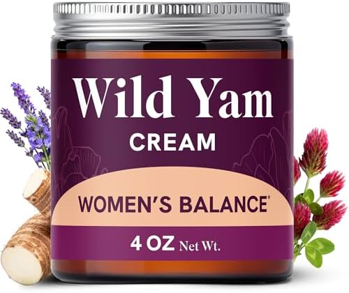 Crema de Ñame Silvestre para Equilibrio Hormonal | 3450mg para Soporte Herbal en Menopausia y Síndrome Premenstrual | Enriquecida con Vitex, Cohosh - imagen 1
