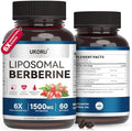 Suplemento Liposomal de Berberina URDRU 1500mg 3 en 1 - con Canela de Ceilán y Gymnema, Cápsulas de Berberina de Alta Biodisponibilidad para Hombres - imagen 1