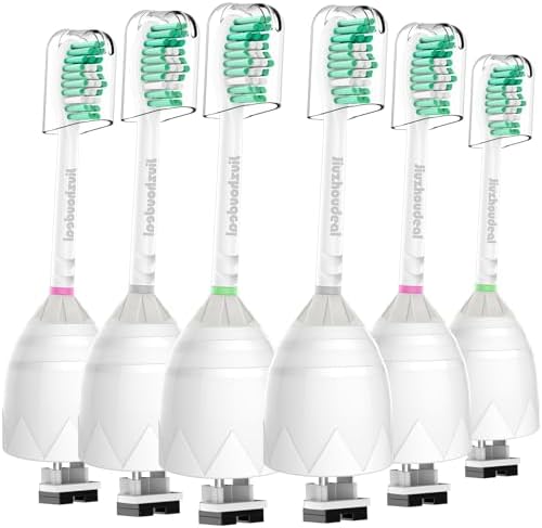 Cabezas de cepillo de dientes de reemplazo Jiuzhoudeal para Philips Sonicare E-Series, compatibles con Sonicare Essence, Elite, Advance y CleanCare, - imagen 1