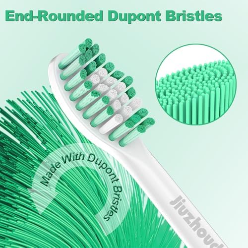 Cabezas de cepillo de dientes de reemplazo Jiuzhoudeal para Philips Sonicare E-Series, compatibles con Sonicare Essence, Elite, Advance y CleanCare, - imagen 2