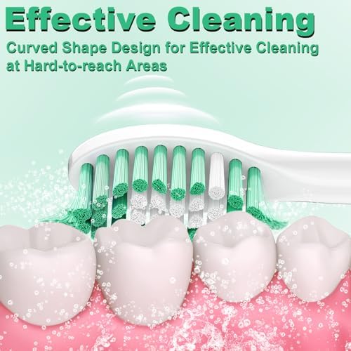 Cabezas de cepillo de dientes de reemplazo Jiuzhoudeal para Philips Sonicare E-Series, compatibles con Sonicare Essence, Elite, Advance y CleanCare, - imagen 3