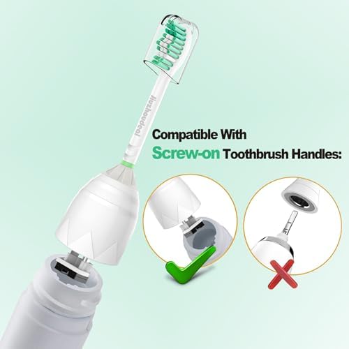 Cabezas de cepillo de dientes de reemplazo Jiuzhoudeal para Philips Sonicare E-Series, compatibles con Sonicare Essence, Elite, Advance y CleanCare, - imagen 4