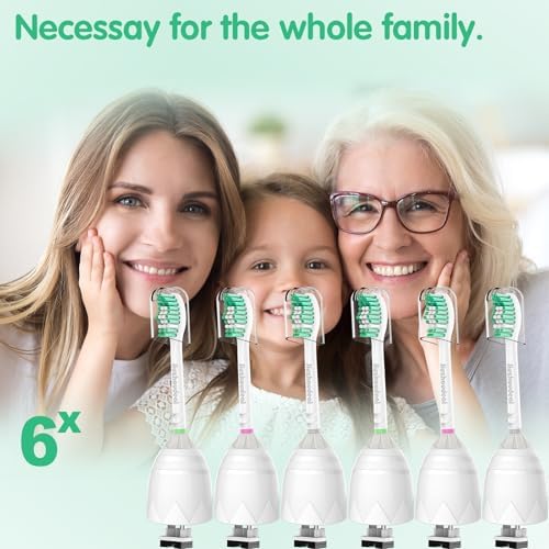 Cabezas de cepillo de dientes de reemplazo Jiuzhoudeal para Philips Sonicare E-Series, compatibles con Sonicare Essence, Elite, Advance y CleanCare, - imagen 6