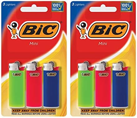 Encendedor BIC Mini, Colores Variados, Paquete de 6 (Empaque Surtido) - imagen 1