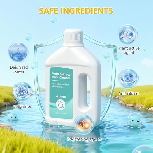 Solución de Limpieza VILLAPOOL Compatible con Aspiradoras Robot Dreame y Aspiradoras Húmedas y Secas, Limpiador Multi-Superficie Sin Residuos, 1000 - imagen 2