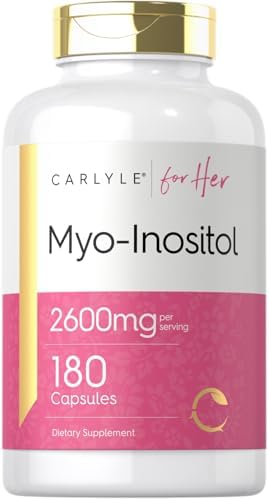 Carlyle Myo-Inositol 2600mg | 180 Cápsulas | Suplemento de Fuerza Extra | Sin OGM, Libre de Gluten - imagen 1
