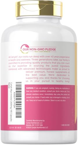 Carlyle Myo-Inositol 2600mg | 180 Cápsulas | Suplemento de Fuerza Extra | Sin OGM, Libre de Gluten - imagen 3