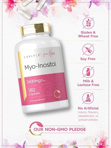 Carlyle Myo-Inositol 2600mg | 180 Cápsulas | Suplemento de Fuerza Extra | Sin OGM, Libre de Gluten - imagen 5