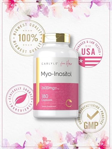 Carlyle Myo-Inositol 2600mg | 180 Cápsulas | Suplemento de Fuerza Extra | Sin OGM, Libre de Gluten - imagen 6