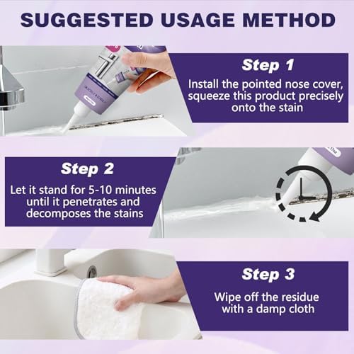 Gel Limpiador FIYADWZH, Potente para Hogar, Ideal para Grietas de Azulejos en Baño y Cocina, Efectivo y Seguro (2 Piezas) - imagen 6