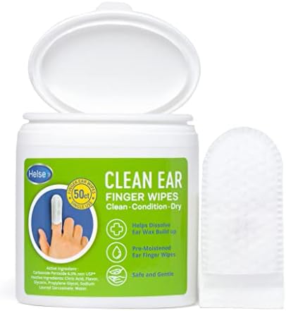 Guantes de Limpieza para Oídos Helse - Cepillo para Oídos Humano - Elimina Cera, Sudor, Aceite y Suciedad - Suaves Toallitas para Limpieza de lóbulos - imagen 1