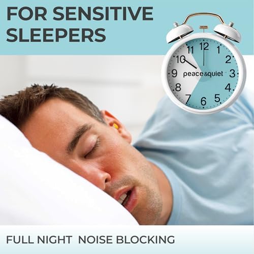 Tapones para oídos Peace&Quiet PQ Pequeños para Dormir - 40 Tapones, Cancelación de Ruido 32 dB, Bloqueo de Sonido, para Mujeres y Hombres - imagen 7