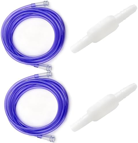Tubo de Suministro de Oxígeno ResOne 2pk de 25 pies - Conectores Giratorios, Resistente a Aplastamientos - Rotación de 360 grados, para Cannulas - imagen 1