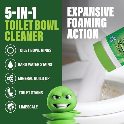 Limpiador de Inodoro Ultra Espumoso Green Gobbler – 15+ Dosis, Espuma Autonivelante, Elimina Manchas Difíciles y Acumulación en Tuberías, Previene - imagen 5