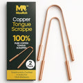 Raspador de Lengua de Cobre Puro MeeRoh (Paquete de 2) – Limpiador Manual para Aliento Fresco – Herramienta Tradicional de Higiene Oral para Adultos - imagen 1