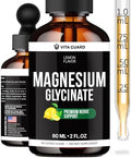 Vita Guard Gotas Líquidas de Magnesio Glicinato 500mg | Magnesio de Alta Absorción para Relajación, Sueño y Bienestar Muscular | Suplemento Vegano y - imagen 1
