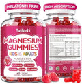 Gomitas de Magnesio Glycinate para Niños y Adultos, Sin Melatonina, 60 Unidades para Relajación, Sueño y Salud Ósea y Muscular - imagen 1