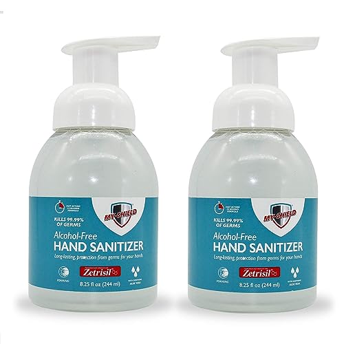 Desinfectante de Manos Espuma My-Shield 8.25 oz (Paquete de 2) Sin Alcohol, Protección Duradera. Elimina 99.9%. Hidratante con Aloe Vera. Formulado - imagen 1