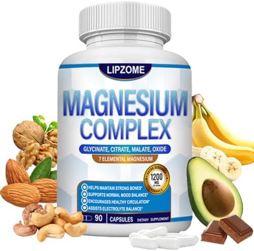 Suplemento de Complejo de Magnesio 1200mg - Mezcla Avanzada 7 en 1 - Glicinato, Citrato, Malato, Taurato, Óxido, Aspartato, Orotato - Alta Absorción - imagen 1