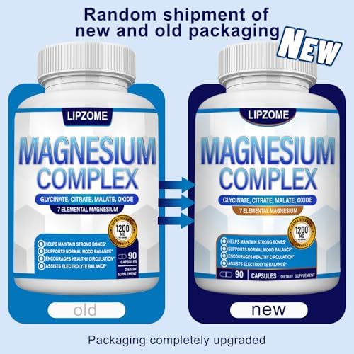 Suplemento de Complejo de Magnesio 1200mg - Mezcla Avanzada 7 en 1 - Glicinato, Citrato, Malato, Taurato, Óxido, Aspartato, Orotato - Alta Absorción - imagen 2
