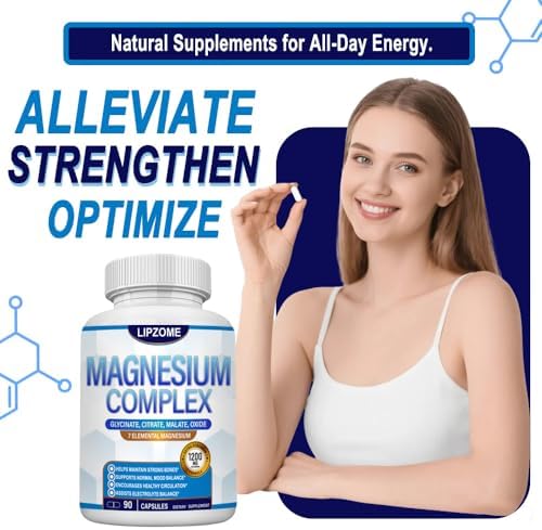 Suplemento de Complejo de Magnesio 1200mg - Mezcla Avanzada 7 en 1 - Glicinato, Citrato, Malato, Taurato, Óxido, Aspartato, Orotato - Alta Absorción - imagen 4