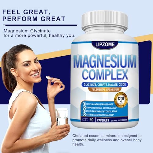 Suplemento de Complejo de Magnesio 1200mg - Mezcla Avanzada 7 en 1 - Glicinato, Citrato, Malato, Taurato, Óxido, Aspartato, Orotato - Alta Absorción - imagen 7