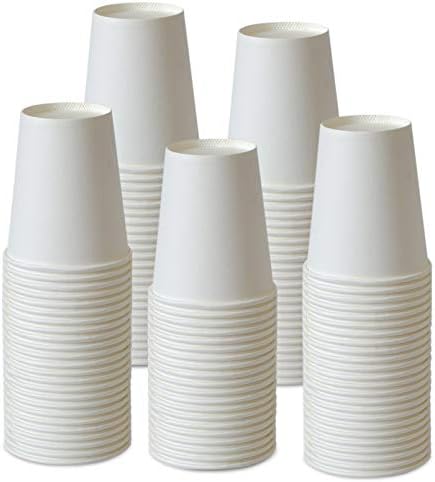 Tazas de Papel Kuerqi 150 Piezas - Tazas de Café de Papel de 8 Oz para Bebidas Calientes y Frías - imagen 1