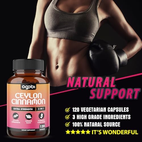 Cápsulas de Canela de Ceilán con Jengibre y Suplemento de Cúrcuma Curcumin - 120 Cápsulas Veganas - imagen 5